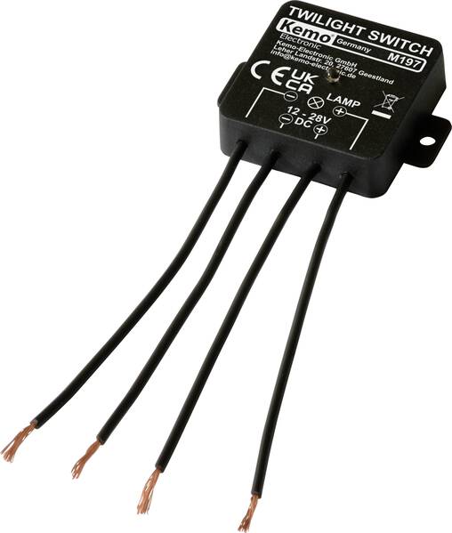 Kemo M197 Dämmerungsschalter Baustein 12 V/DC, 24 V/DC