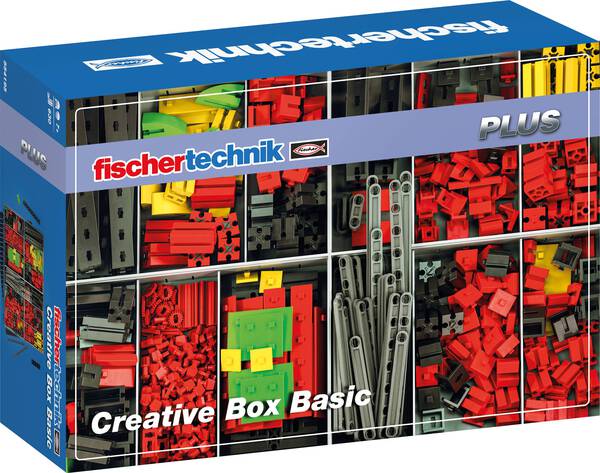 fischertechnik 554195 Creative Box Basic Bausätze, Experimente, Mechanik, Sachunterricht Experimentierkasten ab 7 Jahre