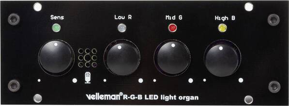 Whadda WSL209 RGB-LED-Lichtorgel Ausführung (Bausatz/Baustein): Bausatz 12 V, 24 V