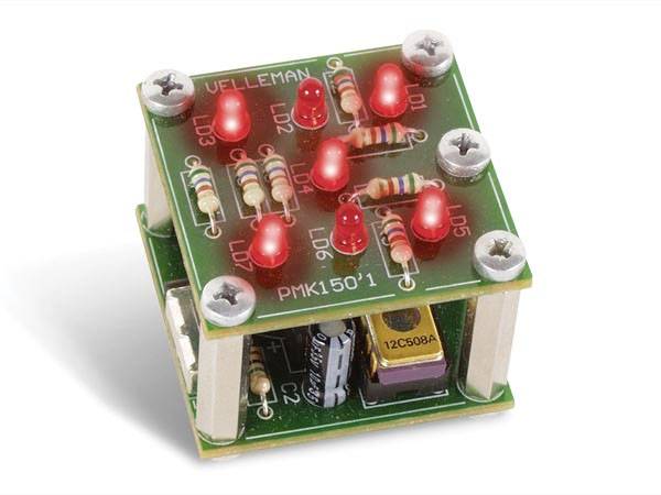 Whadda WSG150 LED Bausatz Würfel schütteln.