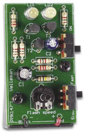 Whadda WSL147 LED Bausatz Duales weißes LED-Stroboskop