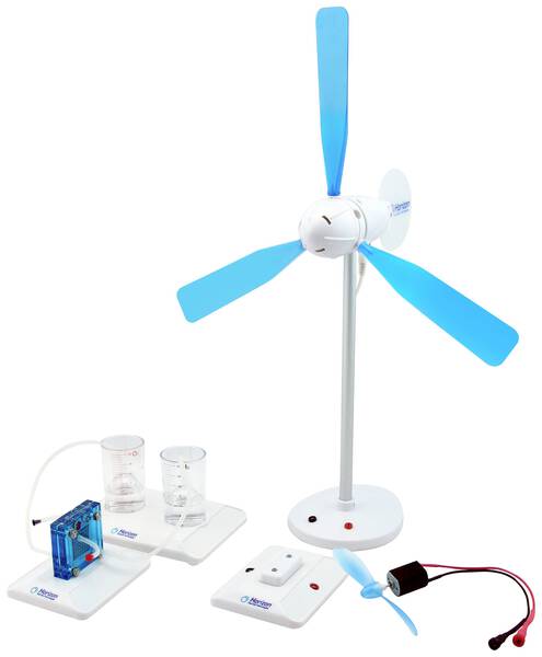 Horizon Educational FCJJ-56 Wind to Hydrogen Science Kit Brennstoffzelle, Windenergie Experimentier-Set