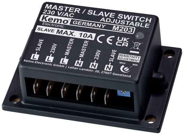 Kemo M203 Master Slave Schalter Baustein 230 V/AC