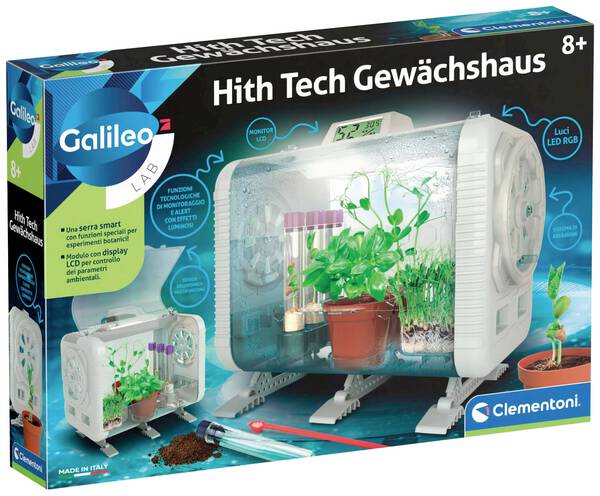 Clementoni 59406 Galileo High Tech Gewächshaus Experimentier-Box ab 8 Jahre