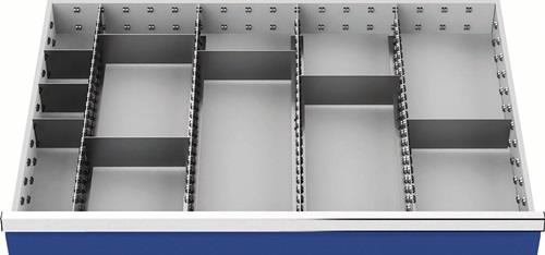 Nordwest Schubladenunterteilungsmaterial Front-H.100-125mm 4 Längs-/8 Querteiler