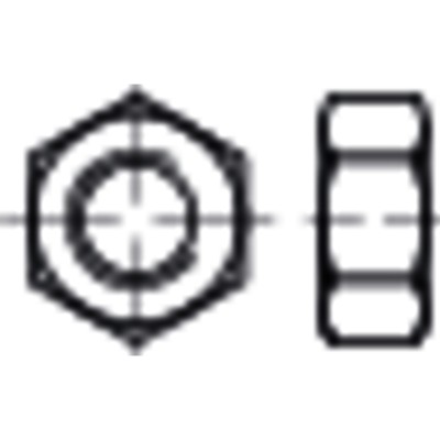 NOBRAND - Sechskantmuttern, ISO-Typ 1, ISO 4032 Stahl 6-8 blank M 4