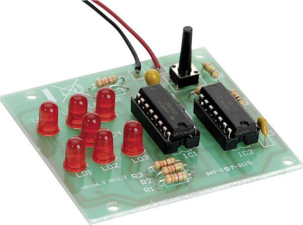 Conrad Components HB 106.2 LED Würfel Bausatz Ausführung (Bausatz/Baustein): Bausatz
