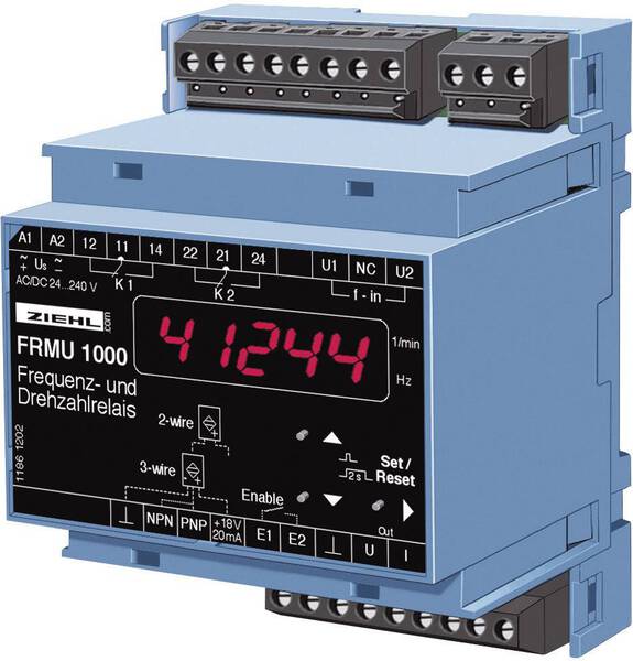 Ziehl FR 1000 Drehwächter Anzahl Relais-Ausgänge: 2
