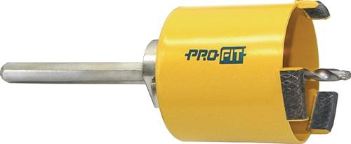 PROFIT Lochsäge Concrete Light Dry D.92mm Schnitt-T.65mm HSS Schaftausf.Click & Drill