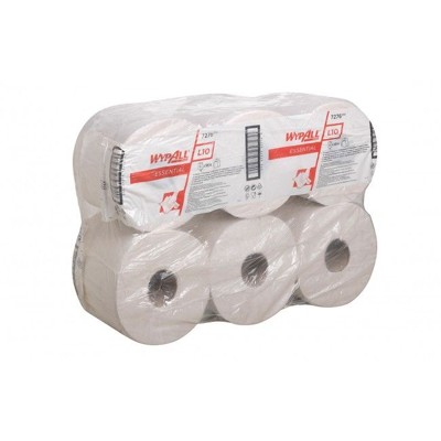WYPALL® - Wischtuchrolle L10 weiß Zentralentnahme 19,5cm 300m, 6 Rollen VE