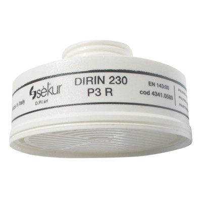 sekur - Partikelfilter DIRIN 230, P3, Rundgewinde Rd40 DIN EN 148-1, 66g