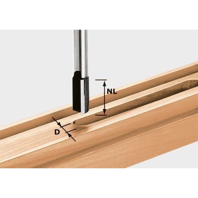Festool - Nutfräser Schaft-ø12mm HW ø15 x 35mm SCHALL-EX