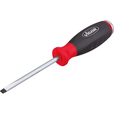 VIGOR® - Schlitz-Schraubendreher mit Schlagkappe V3600 Schlitz Profil 1,2x6,5, 125mm