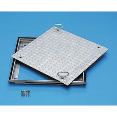 ZARGES - Schachtabdeckung Stahl verzinkt, B 1.000 x T 1.000mm, Bauhöhe 62,5mm