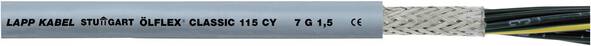 LAPP ÖLFLEX® CLASSIC 115 CY Steuerleitung 7 G 0.75 mm² Grau 1136107/1 Meterware