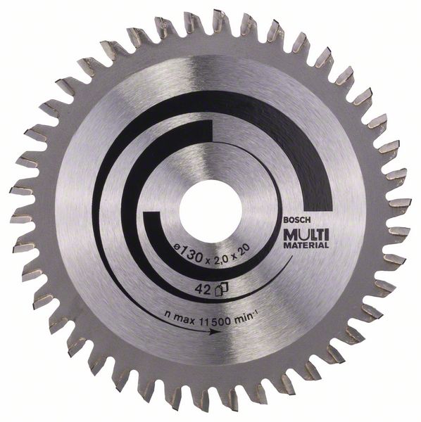 BOSCH Kreissägeblatt Multi Material, 130 x 20/16 x 2 mm, 42
