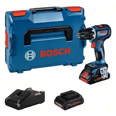 Bosch - Akku-Bohrschrauber GSR 18V-90 C, 2 ProCORE18V 4.0Ah, Ladg. u. BT Low-Energ. Mod.
