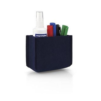 magnetoplan - magnetoTray, medium, 130x60x100mm, blau, 1227714, magentischer Stifteköcher