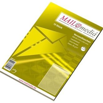 MAILmedia - Versandtaschen, B5, nk, o.F., 90g, braun, Pck=10St