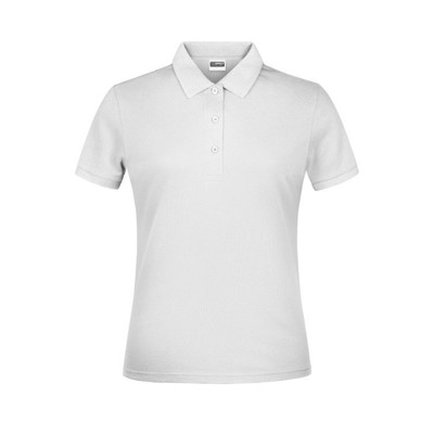 James & Nicholson - Damen Basic Poloshirt JN791, weiß, Größe L