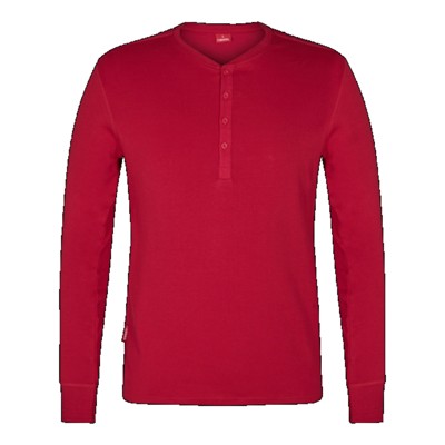 Engel - Standard Grandad Langarm-Shirt 9257-565, Tomato Red, Größe XL