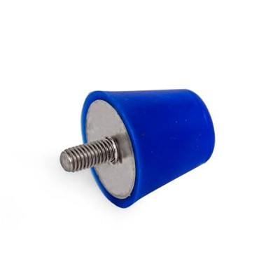 Ganter Norm® - 256-32-M8-30-55-BL Silikon-Anschlagpuffer mit Schraube, Edelstahl