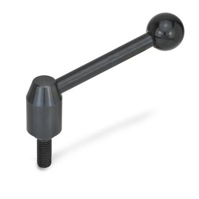 Ganter Norm® - 212.3-40-M16-80-E Verstellbare Spannhebel, Schraube, Stahl