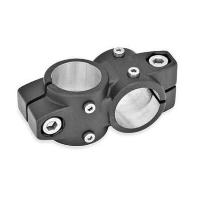 Ganter Norm® - 132.2-G50-G50-65-2-S Kreuz-Verfahrschlitten für Lineareinheiten, Aluminium