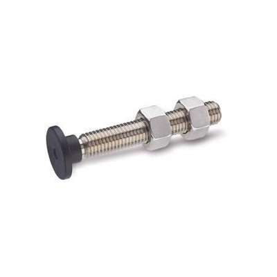 Ganter Norm® - 903-32-M12-57-NI Edelstahl-Andrückschrauben mit beweglichem Kunststoff-Druckstück