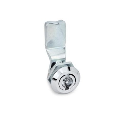 Ganter Norm® - 115-VDE-28 Verriegelungen, mit Steckschlüssel, Anschlagring verchromt