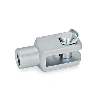 Ganter Norm® - 751-12-48-M12L-KL Gabelgelenke, Stahl