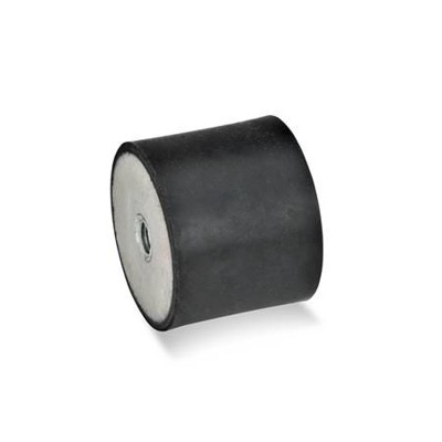 Ganter Norm® - 351-10-10-M4-EE-70 Gummipuffer, Stahl