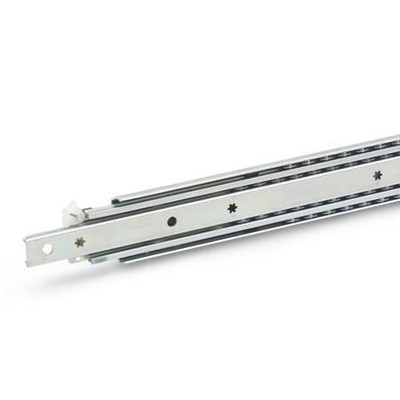 Ganter Norm® - 1426-700-B-2-ZB Teleskopschienen mit beidseitigem Vollauszug, Belastbarkeit bis 1380 N