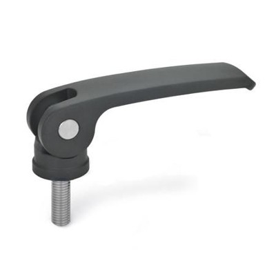 Ganter Norm® - 927.4-82-M8-60-B-B Exzenterspanner mit Edelstahl-Schraube, Hebel Zink-Druckguss