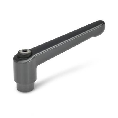 Ganter Norm® - 300-22-B4-SZ Verstellbare Klemmhebel, Zink-Druckguss, Buchse Stahl brüniert