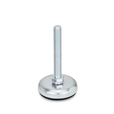 Ganter Norm® - 30-100-M10-80-A1-S Stellfüße, Stahlblech, mit Gummiauflage