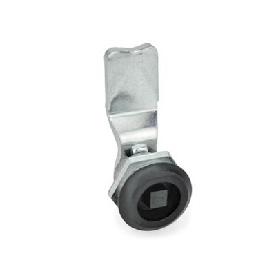 Ganter Norm® - 115-VK7-50-SW Verriegelungen, mit Steckschlüssel, Anschlagring schwarz