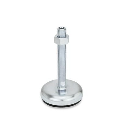 Ganter Norm® - 30-100-M20-125-A1-UK Stellfüße, Stahlblech, mit Gummiauflage