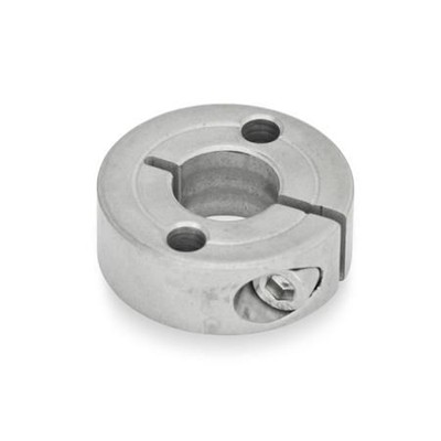 Ganter Norm® - 7062.2-32-B14-NI-A Geschlitzte Edelstahl-Stellringe, mit Flanschbohrungen