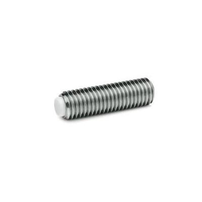 Ganter Norm® - 913.5-M6-20-KU Gewindestifte mit Messing- / Kunststoff-Zapfenn, Edelstahl