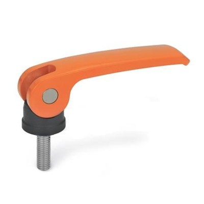 Ganter Norm® - 927.4-63-M5-30-B-O Exzenterspanner mit Edelstahl-Schraube, Hebel Zink-Druckguss
