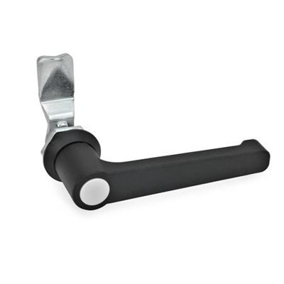 Ganter Norm® - 115-LG-28-SW Verriegelungen, mit Bedienelementen, Anschlagring schwarz