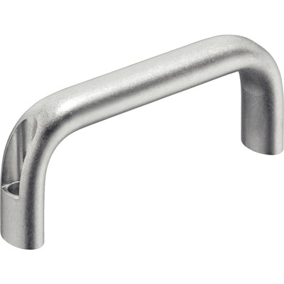 HALDER - Bügelgriffe, Frontmontage/Aluminium, blank