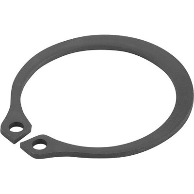 KIPP - SICHERUNGSRING FÜR WELLEN DIN471, D1=25 STAHL PHOSPHATIERT