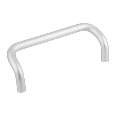 KIPP - BÜGELGRIFF ABGEWINKELT A=120, L=130, H=45, ALUMINIUM NATUR ELOXIERT, D=M05