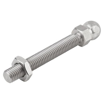 KIPP - GEWINDESPINDEL FÜR GELENKFÜßE M06X15, EDELSTAHL