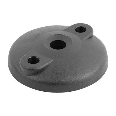 KIPP - TELLER, FORM:E THERMOPLAST, SCHWARZ, D=100