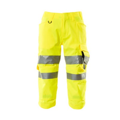 MASCOT® - Dreiviertel-Hose SAFE SUPREME mit Knietaschen Hi-vis Gelb 17549-860-17, Größe C48