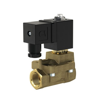 RIEGLER® - <p>2/2 MV, NC, MS, G12, DN13, PN 0,5-16, NBR, vorgest., 230V AC</p>