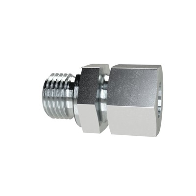 RIEGLER® - Gerade Einschraubverschraubung, G 1/2" A, Rohr-Ø 18, Stahl verzinkt